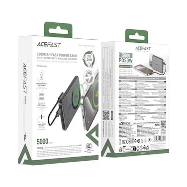 Acefast Power bank cable 5000Mah PD20 M50