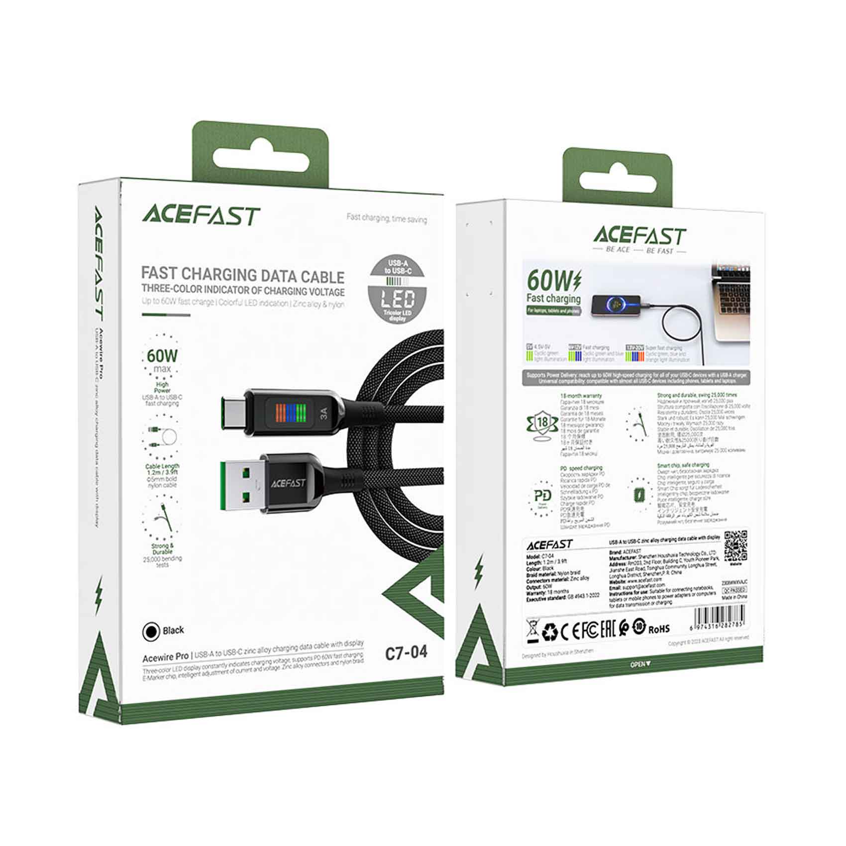 Acefst Charging Cable Display C7-04