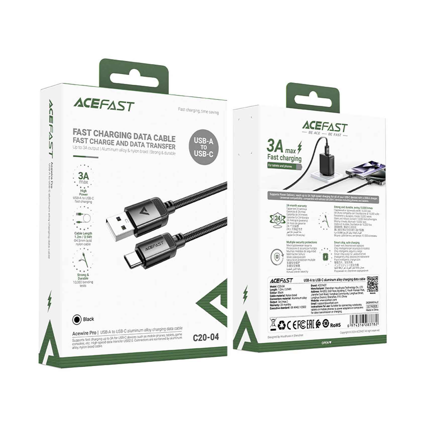 Acefst Charging Cable Display C20-04