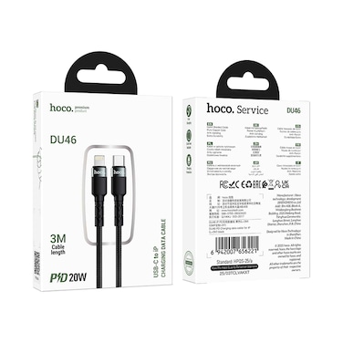 Hoco Data Cable USB-C To IP 3M DU46