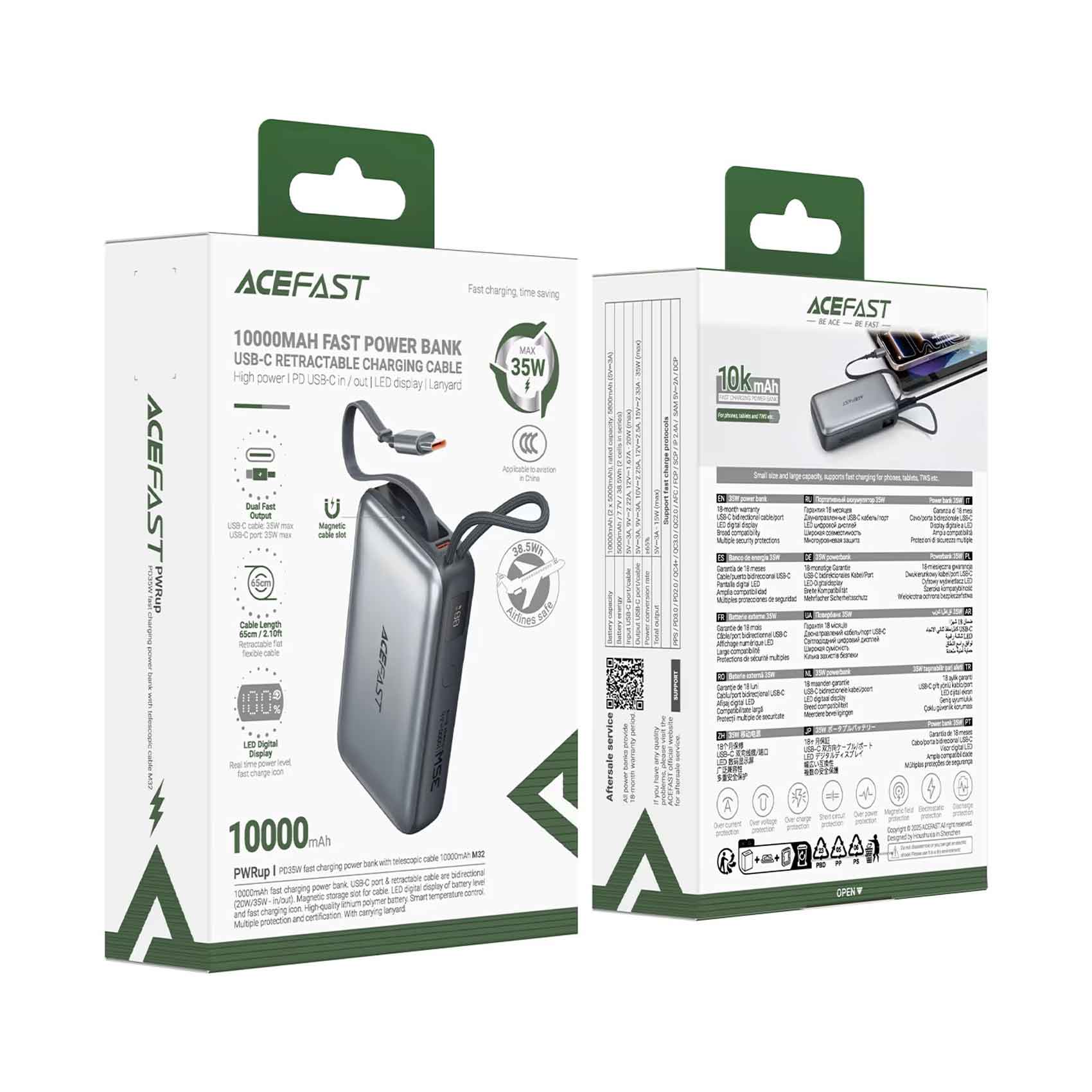 Acefast Power Bank 10000Mah M32