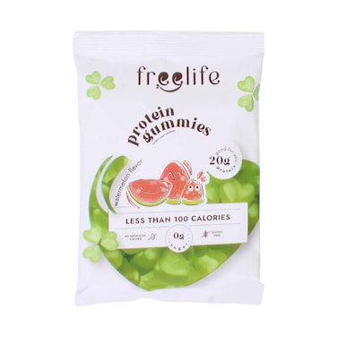 Free Life Protein Gummies Watermelon Flavour 20g Protein, Less Than 100 Calories 32g