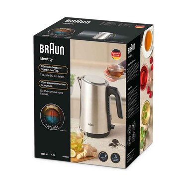 Braun 1.7L Electric Kettle Stainless  WK5200BK