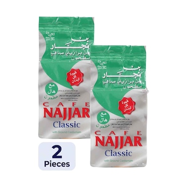 Cafe Najjar Classic With Ground Cardamom 200gx2 Pieces