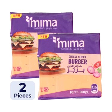 Mima Burger Cheese Slices 200gx2 Pieces