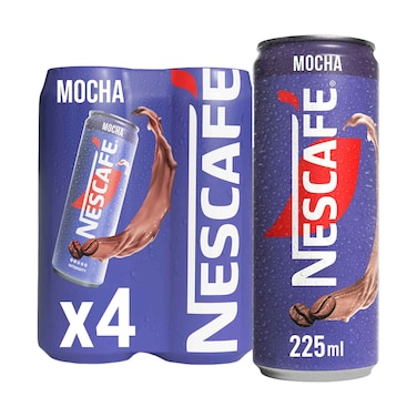 Nescafe Mocha Ready-to-Drink Coffee 225ml x 4 Pieces