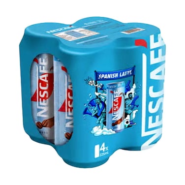 Nescafe Spanish Latte Ready-to-Drink Coffee 225ml x 4 Pieces