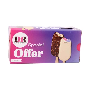 Baskin Robbins Assorted Stick Bar Ice Cream 90ml x 2 Pieces