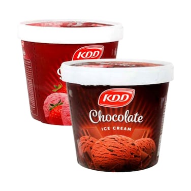 KDD Ice Cream Assorted Flavours 1L x 2 Pieces
