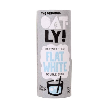 Oatly Barista Iced Flat White Double Shot Coffee Drink 235ml