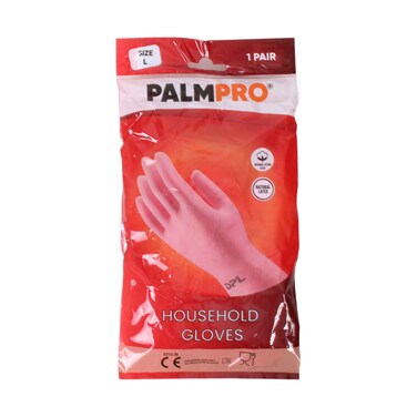Palm Pro Household Gloves 1 Pair Large