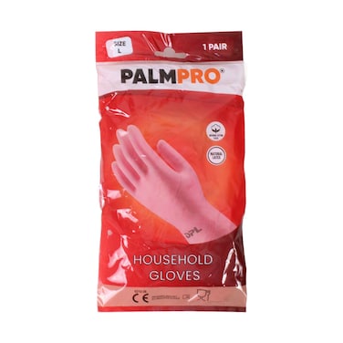 Palm Pro Household Gloves 1 Pair Large