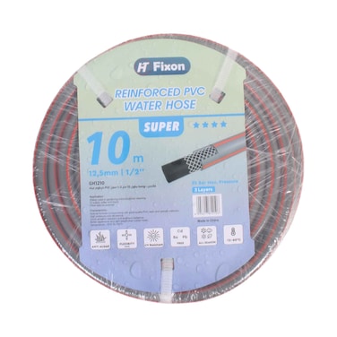 Fixon Reinforced PVC Water Hose 12.5mmx10m