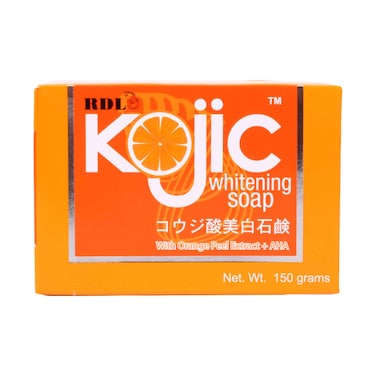 صابون تبييض Rdl Kojic مع خلاصة قشر البرتقال وأحماض ألفا هيدروكسي 150 غرام