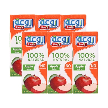 Rawa 100% Natural Apple Juice Multipack &ndash; No Added Sugar 200mlx6 Pieces