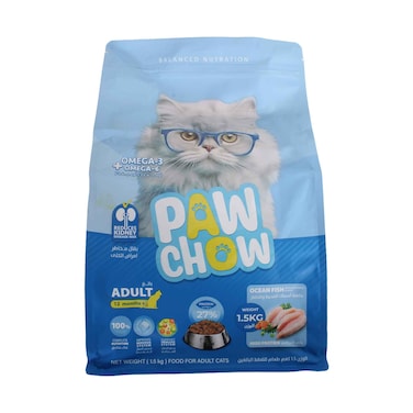 Paw Chow Ocean Fish &amp; Vegetable Cat Food 1.5kg