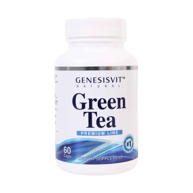 Genesisvit Natural Green Tea Premium Line Dietary Supplement 60 Capsules