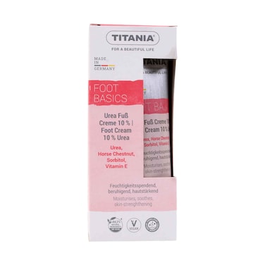 Titania Foot Basics Urea Foot Cream 10% Urea with Horse Chestnut &amp; Vitamin 75ml