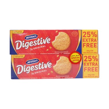 McVitie's Digestive Biscuits Assorted 500g &times; 2 Pieces
