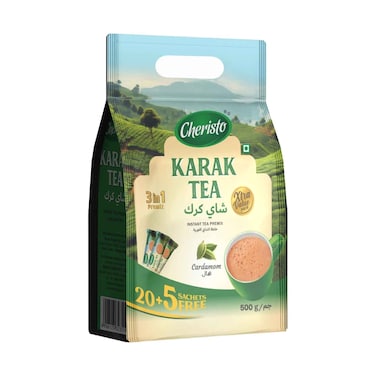 أكياس شاي شيريستو بريميوم بريمكس، 20 غرام × 25 قطعة