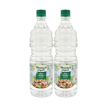 Mouneh White Vinegar 1l &times; 2 Pieces