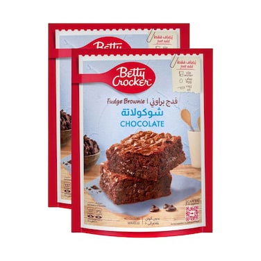 Betty Crocker Chocolate Fudge Brownie Mix 250g &times; 2 Pieces
