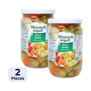 Al Mouneh Mixed Pickles 660gx2 Pieces