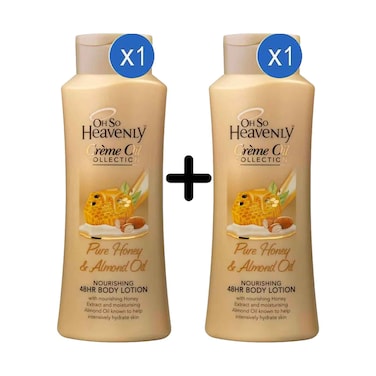 Oh So Heavenly Cr&egrave;me Oil Collection Nourishing Body Lotion With Pure Honey &amp; Almond Oil 720ml + 1 Piece