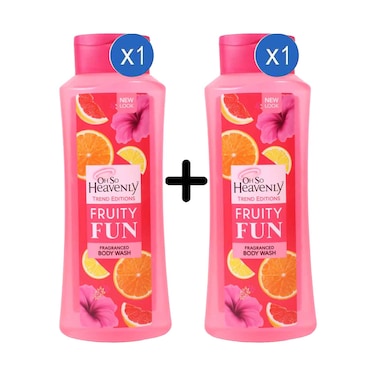 Oh So Heavenly Trend Editions Fruity Fun Fragranced Body Wash 720ml + 1 Piece