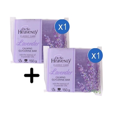 Oh So Heavenly Soap Bar Lavender 150g + 1 Piece