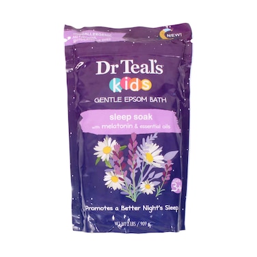 Dr Teal's Kids Gentle Epsom Bath Sleep Soak with Melatonin &amp; Essential Oils 909g
