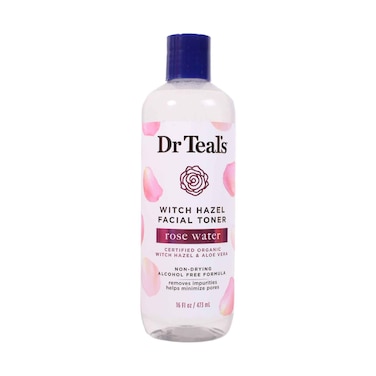 Dr Teal's Witch Hazel Facial Toner Rose Water 473ml