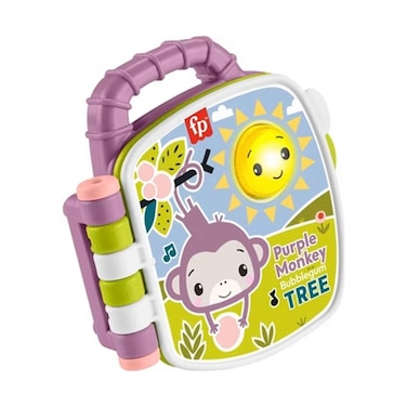 Mattel Fisher Price Purple Monkey In A Bubblegum Tree