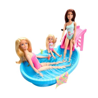 Mattel Barbie Doll &amp; Pool Play Set