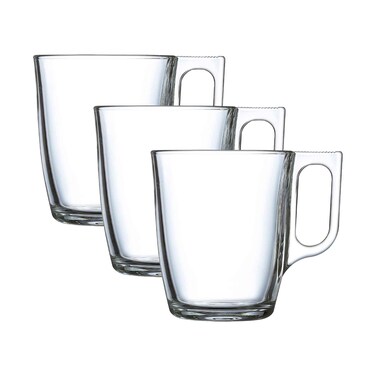 Luminarc Nuevo Glass Mug 250mlx3 Pieces Set