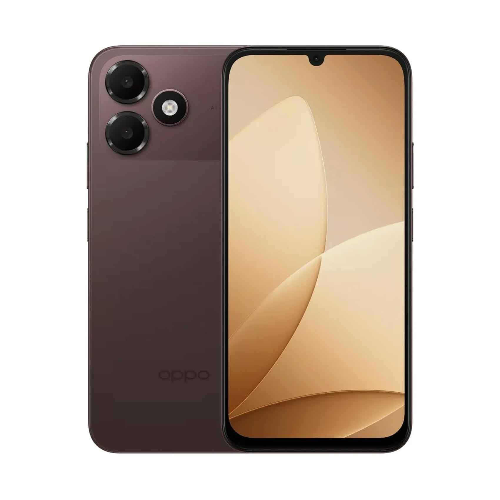 Oppo A6c Smartphone 4 GB RAM 128 GB Storage Stone Brown