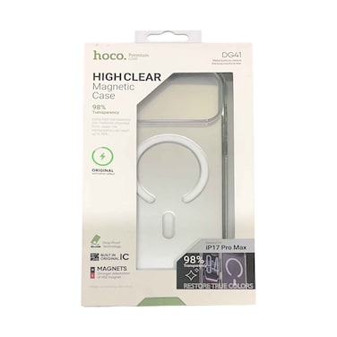 Hoco DG 41 High Clear Magnetic Case For Iphone 17 Pro Max