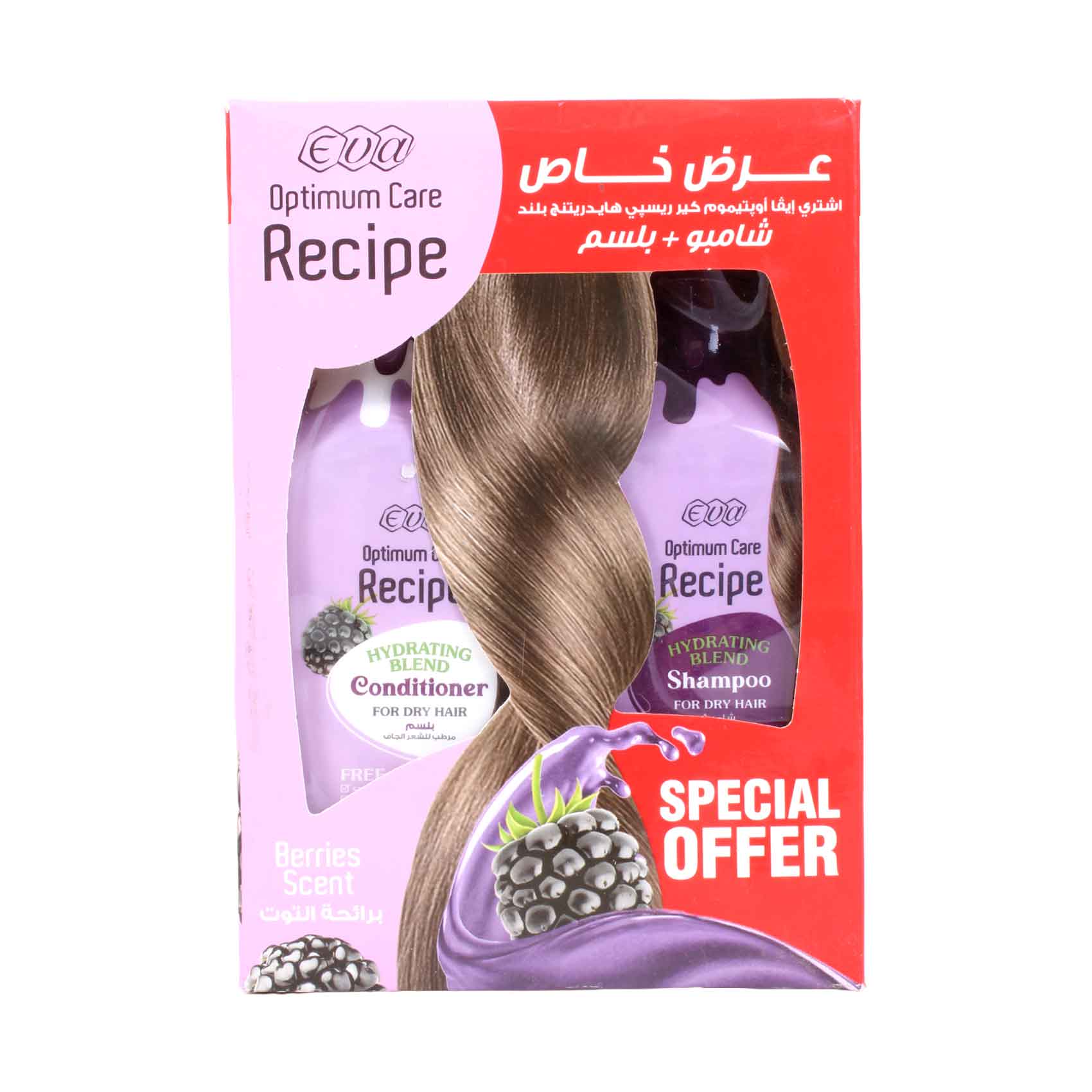 Eva Optimum Care Recipe Hydrating Shampoo & Conditioner 350ml+ Shampoo350ml