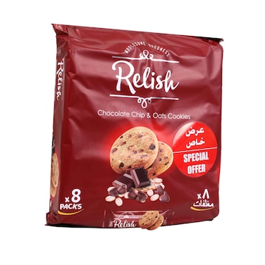 تشكيلة كوكيز الشوفان من ريليش، 70 غرام × 8 قطع