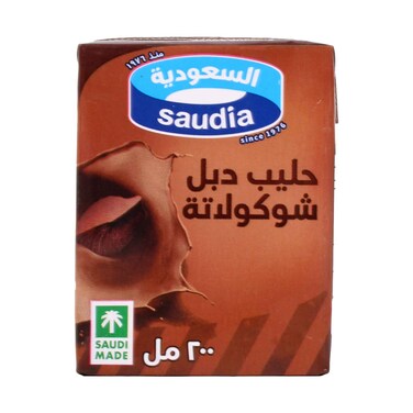 Saudia Double Chocolate Milk Drink 200ml