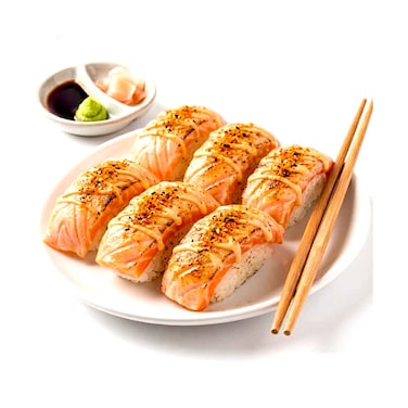 Sushi Salmon Spicy Flamed