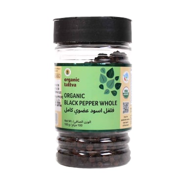 Organic Tattva Whole Black Pepper 100g