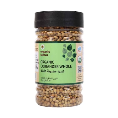Organic Tattva Whole Coriander 70g