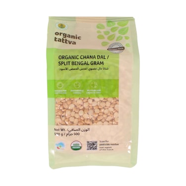 Organic Tattva Chana Dal (Split Bengal Gram) 500g