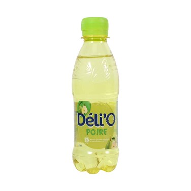 D&eacute;li'O Pear Flavoured  Sparkling  Carbonated Soft Drink 250ml