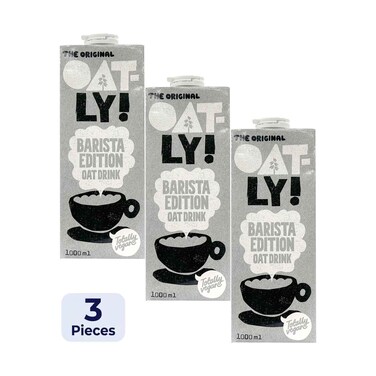 The Original Oatly Barista Edition Oat Drink 1Lx3 Pieces