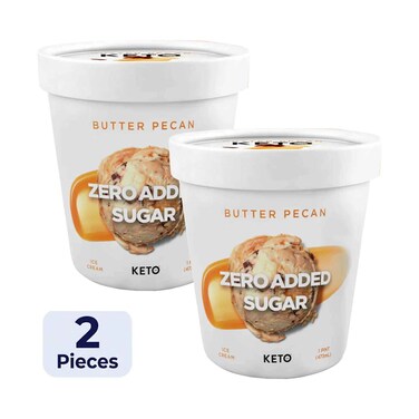 Keto Ice Cream Butter Pecan 473mlx2 Pieces