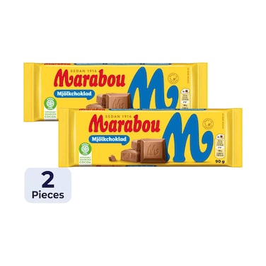 Marabou Milk Chocolate Bar 90gx2 Pieces