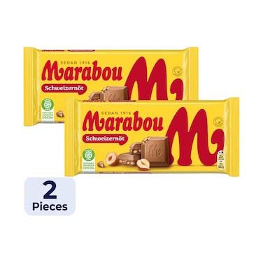 Marabou Schweizernot Milk Chocolate 90gx2 Pieces