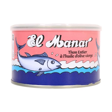 El Manar Whole Tuna in Virgin Olive Oil 400g